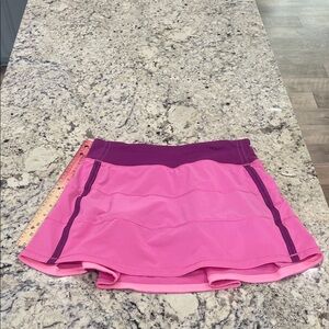 Lululemon Athletica Pink and Purple Mini Skirt